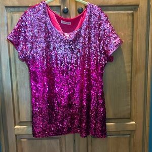 Super sparkly shirt sequins.Size 3XL. Great for holiday festivities, or concert